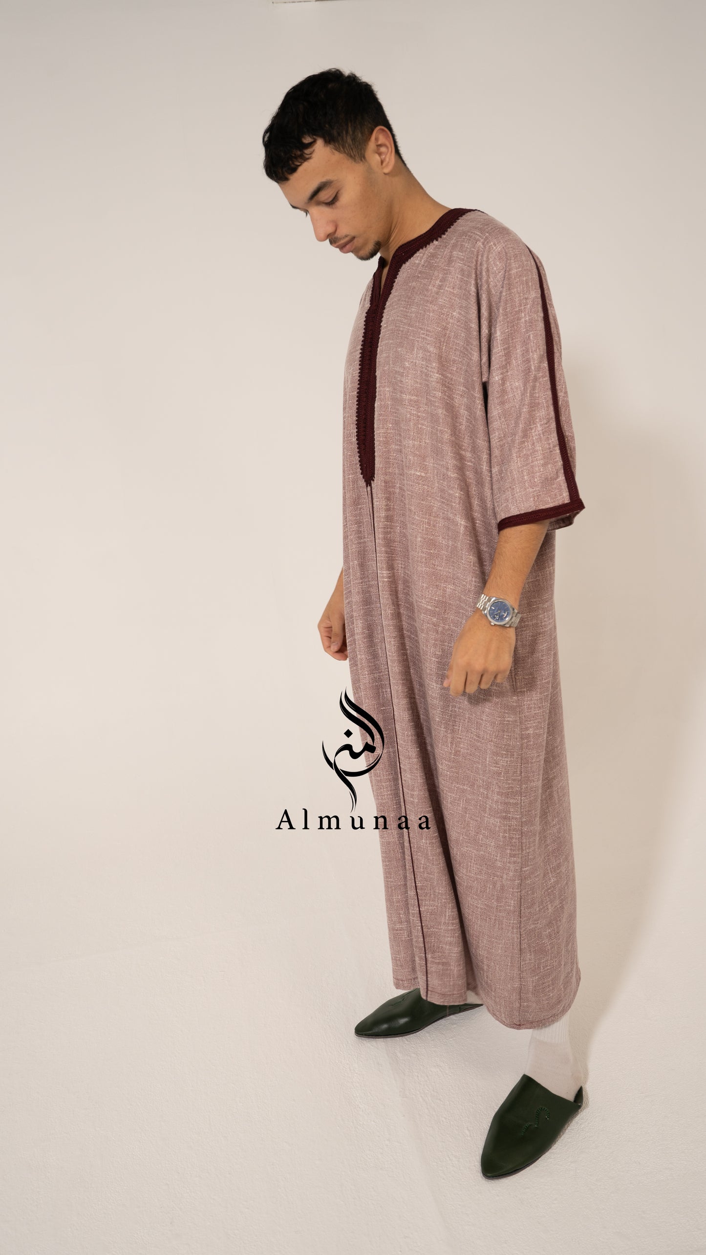 Moroccan Luxury BIEGE Gandoura- THOBE for MEN