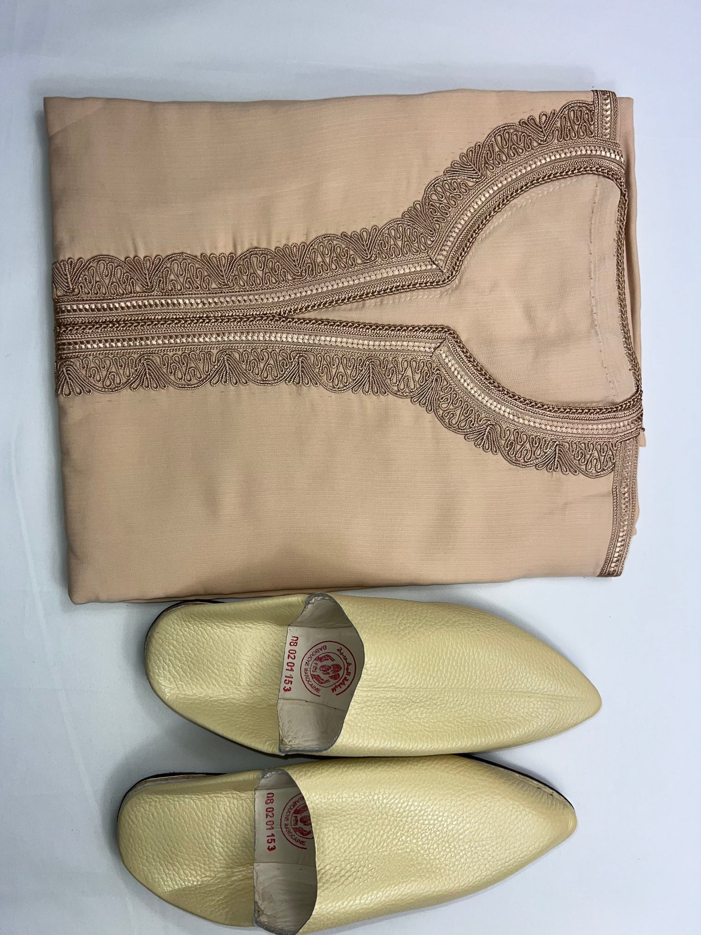 Moroccan Gandoura + Slippers for Eid gift