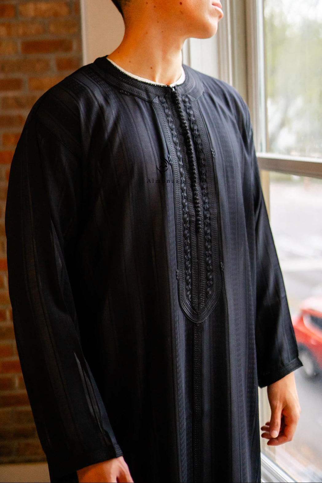 Black Moroccan kaftan