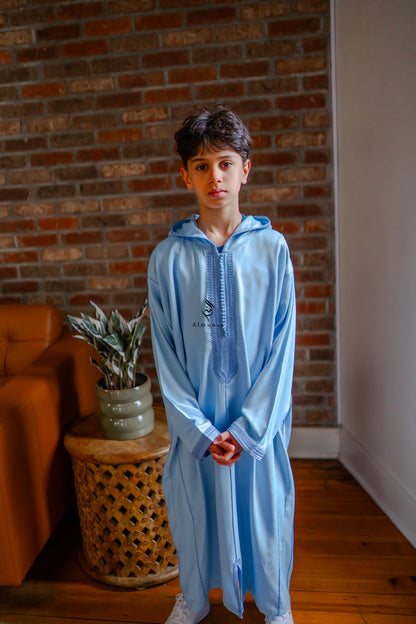 Moroccan Kids Djellaba – Elegant & Authentic Traditional Wear- Available in Different Colors