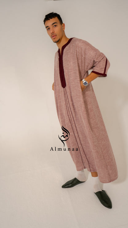 Moroccan Luxury BIEGE Gandoura- THOBE for MEN