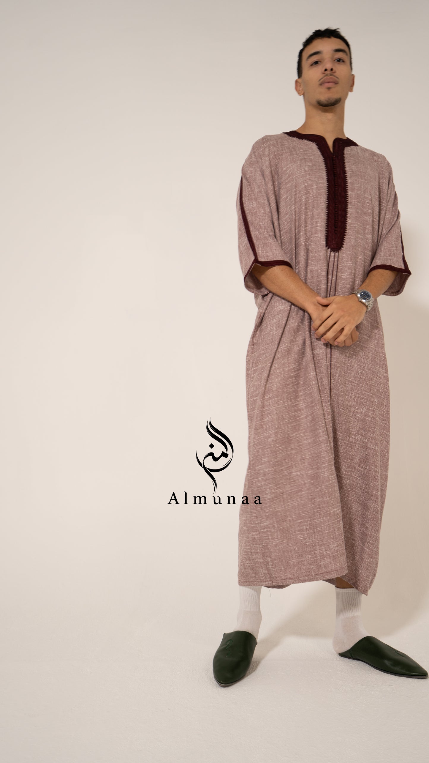 Moroccan Luxury BIEGE Gandoura- THOBE for MEN