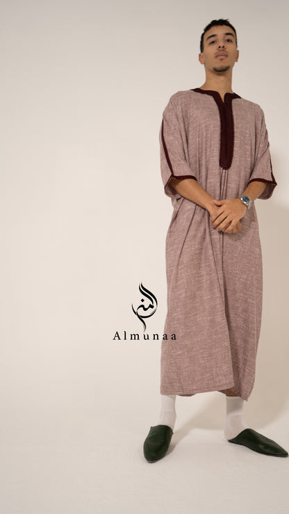 Moroccan Luxury BIEGE Gandoura- THOBE for MEN