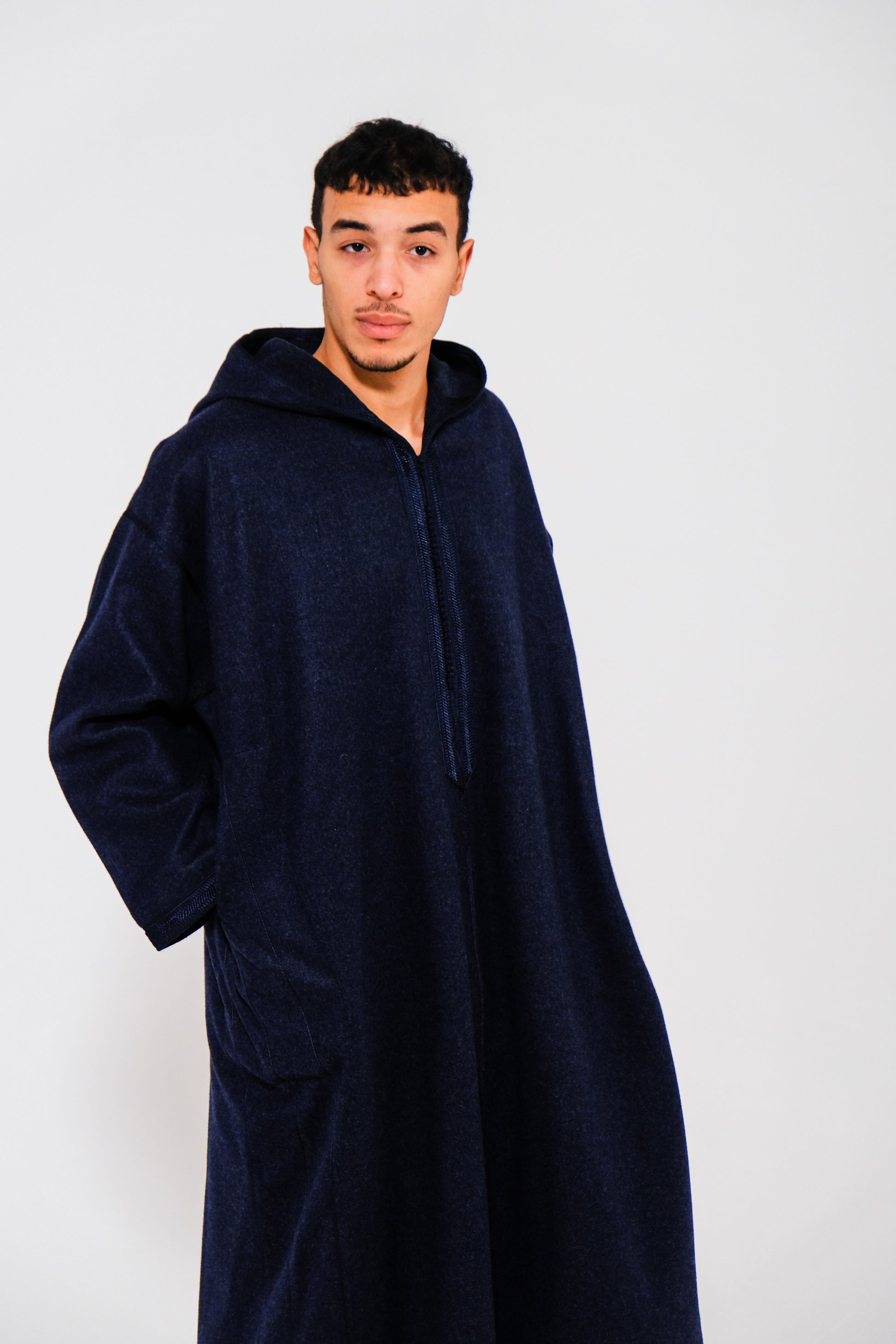 DJELLABA MOROCCAN in Navy Blue 