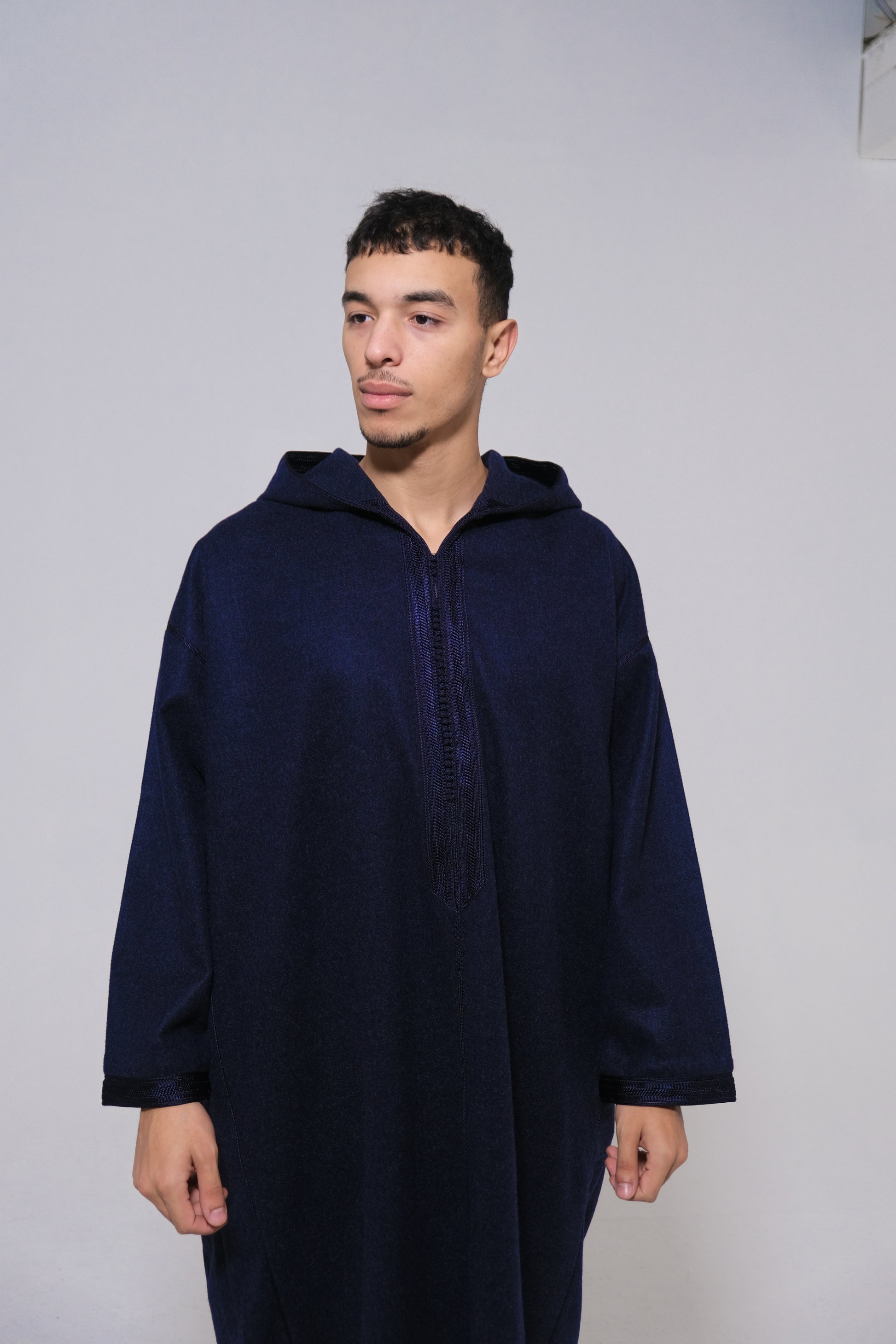 DJELLABA MOROCCAN in Navy Blue 