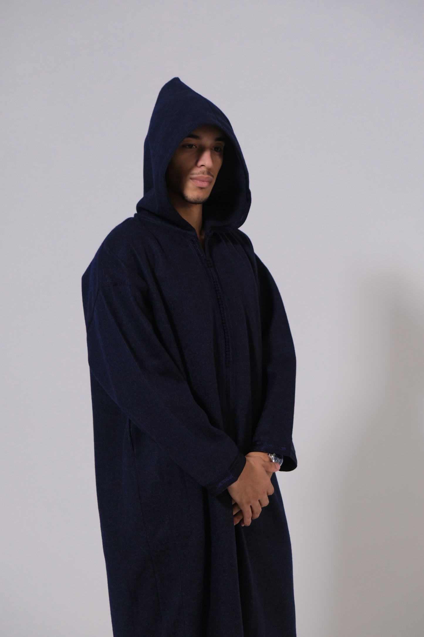 DJELLABA MOROCCAN in Navy Blue 