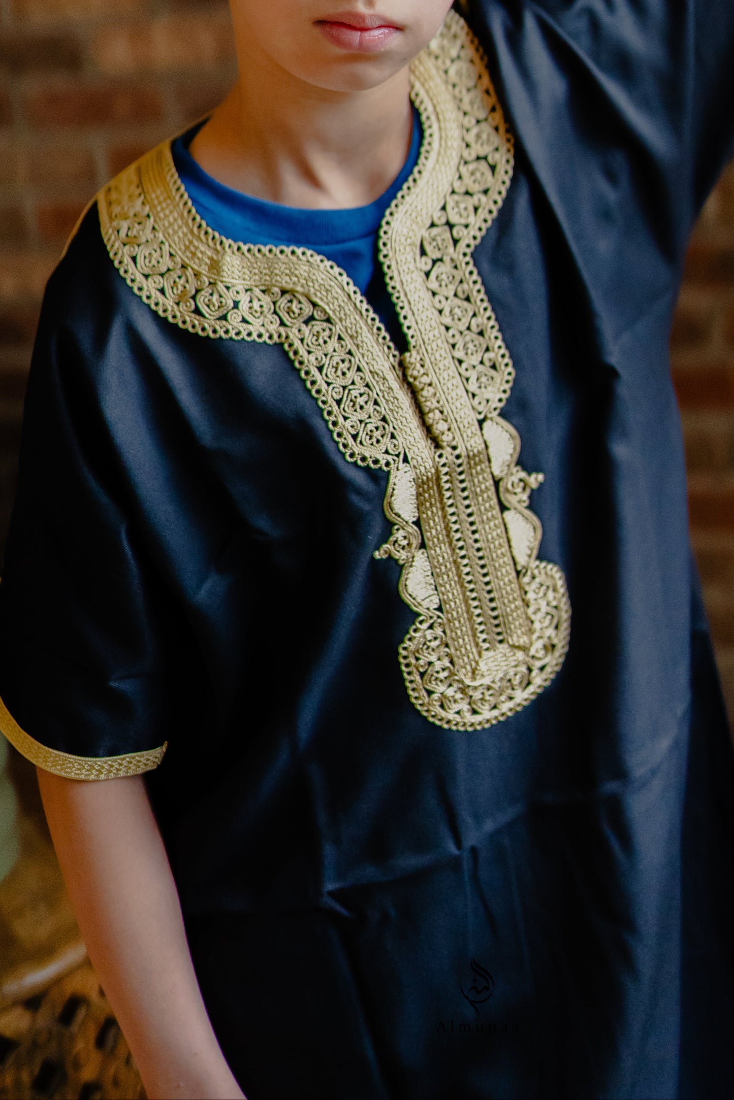 Kids Moroccan Gandoura – Elegant & Authentic Traditional Wear- Available in Different Colors