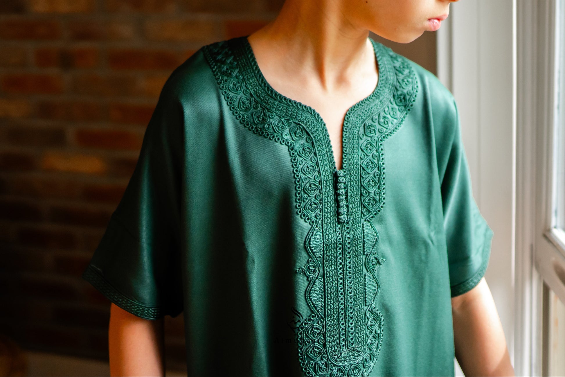 Kids Moroccan Gandoura – Elegant & Authentic Traditional Wear- Available in Different Colors