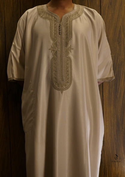 Premium Moroccan Gandoura Thobe – Elegant & Authentic Traditional Wear- Available in Different Colors