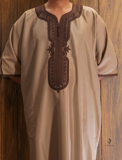 Premium Moroccan Gandoura Thobe – Elegant & Authentic Traditional Wear- Available in Different Colors