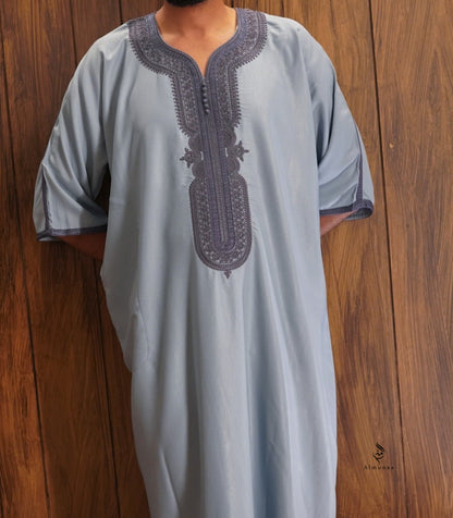 Premium Moroccan Gandoura Thobe – Elegant & Authentic Traditional Wear- Available in Different Colors