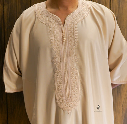 Premium Moroccan Gandoura Thobe – Elegant & Authentic Traditional Wear- Available in Different Colors