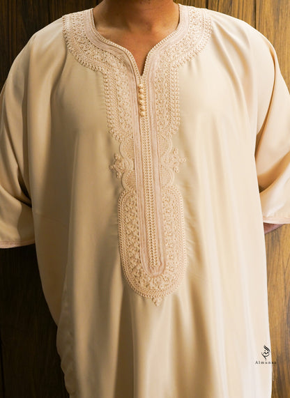 Premium Moroccan Gandoura Thobe – Elegant & Authentic Traditional Wear- Available in Different Colors