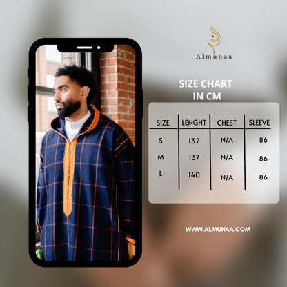 Mens WINTER Djellaba MOROCCAN with Hoodie, Customizable Long Sleeve Winter Jabador Djellaba Caftan Dress