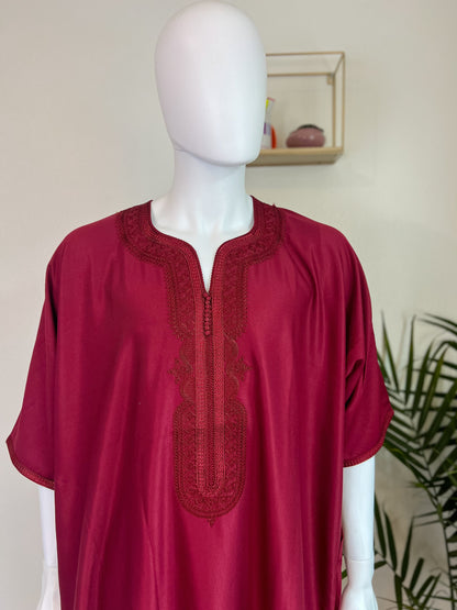 Men’s Moroccan thobe | Red thobe | Djellaba for men -  Moroccan Djellaba, Kaftan - wedding dress, Jabador For Men, kaftan For Wedding
